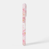 Elegant Cherry Blossom Pattern Design Sherpa Blank iPhone Hoesje (Rechterkant)