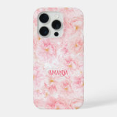 Elegant Cherry Blossom Pattern Design Sherpa Blank iPhone Hoesje (Achterkant)