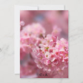 Elegant Cherry Blossom Photography Floral Wedding Kaart (Achterkant)