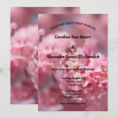 Elegant Cherry Blossom Photography Floral Wedding Kaart (Voorkant / Achterkant)
