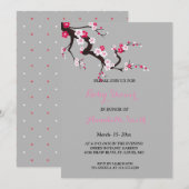 Elegant Cherry Blossom Pink floral Baby shower Kaart (Voorkant / Achterkant)