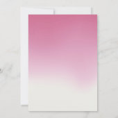 Elegant Cherry Blossom Pink ombre Floral Wedding Kaart (Achterkant)