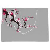Elegant Cherry Blossom Pink White floral gift Groot Cadeauzakje (Voorkant)
