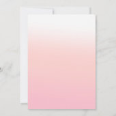 Elegant Cherry Blossom Roze Bloemen Baby shower Kaart (Achterkant)