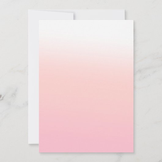 Elegant Cherry Blossom Roze Bloemen Baby shower Kaart (Achterkant)