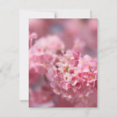 Elegant Cherry Blossom Sakura Floral Wedding RSVP Kaartje (Achterkant)