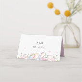 Elegant Cherry Blossom Sakura Wedding Plaatskaartje (Achterkant)