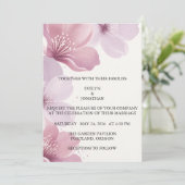 Elegant Cherry Blossom Save the Date (Staand voorkant)