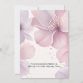 Elegant Cherry Blossom Save the Date (Achterkant)