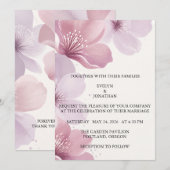 Elegant Cherry Blossom Save the Date (Voorkant / Achterkant)