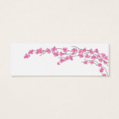 Elegant Cherry Blossom Save the Date Mini Visitekaartjes (Achterkant)