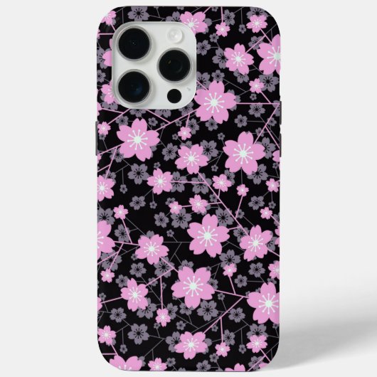 Elegant Cherry Blossom schattig roze bloemmotief Case-Mate iPhone Case (Achterkant)