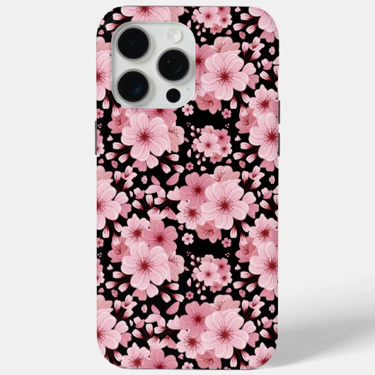 Elegant Cherry Blossom schattig roze bloemmotief Case-Mate iPhone Case (Achterkant)