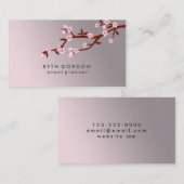 Elegant Cherry Blossom SPRING Pink Visitekaartjes (Voorkant / Achterkant)