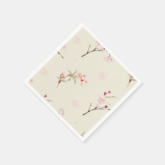 Elegant Cherry Blossom Tablecloth Set Servet (Hoek)