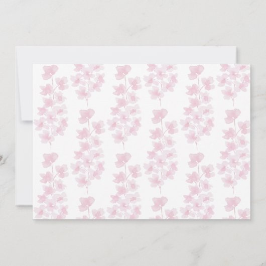 Elegant Cherry Blossom Waterverf Handgeschilderd (Achterkant)