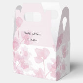 Elegant Cherry Blossom Waterverf Handgeschilderd Bedankdoosjes (Geopend)