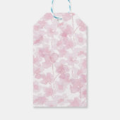 Elegant Cherry Blossom Waterverf Handgeschilderd Cadeaulabel (Achterkant)