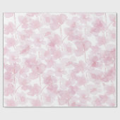 Elegant Cherry Blossom Waterverf Handgeschilderd Cadeaupapier (Vlak)