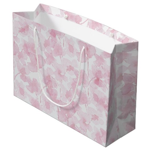 Elegant Cherry Blossom Waterverf Handgeschilderd Groot Cadeauzakje (Achterkant Gekanteld)