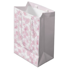 Elegant Cherry Blossom Waterverf Handgeschilderd Medium Cadeauzakje