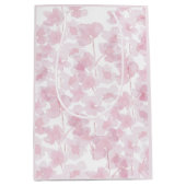 Elegant Cherry Blossom Waterverf Handgeschilderd Medium Cadeauzakje (Voorkant)