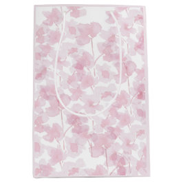 Elegant Cherry Blossom Waterverf Handgeschilderd Medium Cadeauzakje