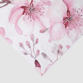 Elegant Cherry Blossom Waterverf Pattern Tissuepapier (Detail)