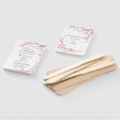 Elegant Cherry Blossom Wedding Programme Handwaaier (Niet-gemonteerd)
