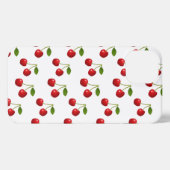 Elegant Cherry Fruits on White iPhone Hoesje (Achterkant horizontaal)