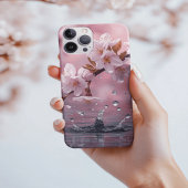 Elegant Cherry  Water Reflection Invitation iPhone Hoesje