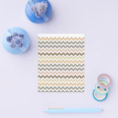 Elegant Chevron Designer's Earth Tone Pattern Flyer (Enkel)