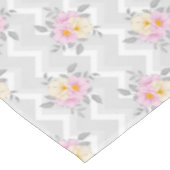 Elegant Chevron floral Wedding Patlecloth Tafelkleed (Gekanteld)