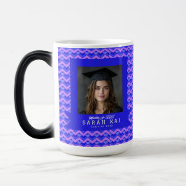 Elegant Chevron Patroon Afstudeerfeest Magische Mok