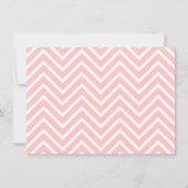 Elegant, Chevron, roze rok, meisje Baby shower Kaart (Achterkant)