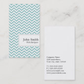 Elegant Chevron Stripes Web Design Visitekaartje (Voorkant / Achterkant)