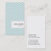 Elegant Chevron Stripes Writer Visitekaartje (Voorkant / Achterkant)