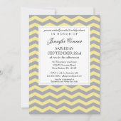 Elegant Chevron Unisex Baby shower Uitnodiging (Voorkant)