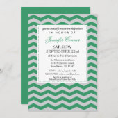 Elegant Chevron Unisex Baby shower Uitnodiging (Voorkant / Achterkant)