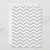 Elegant Chevron Wedding Invitations Kaart (Achterkant)