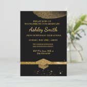 Elegant Chic Afstuderen Kaart (Staand voorkant)