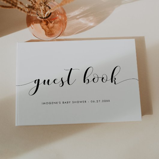 Elegant chic Baby shower Gastenboek