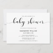 Elegant chic Baby shower Kaart (Voorkant)