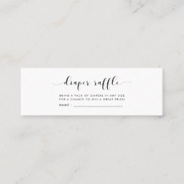 Elegant chic Baby shower luier loterij ticket