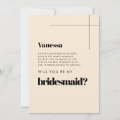 Elegant chic Ben je m'n bruidskaart? Kaart (Voorkant)