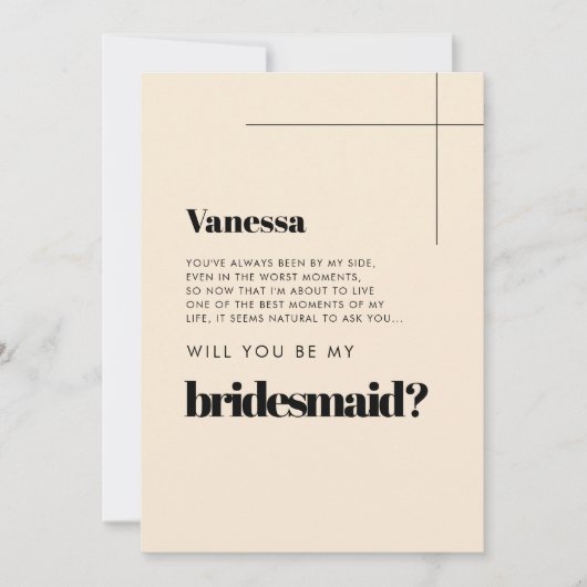 Elegant chic Ben je m'n bruidskaart? Kaart (Voorkant)