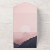 Elegant chic berg All-in-One Wedding Invite All In One Uitnodiging (Buitenkant)