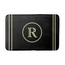 Elegant Chic Black en Gold Custom Monogram