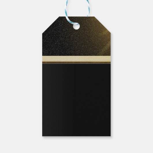 Elegant Chic Black, Floral, Succulturen Dank je Cadeaulabel (Achterkant)