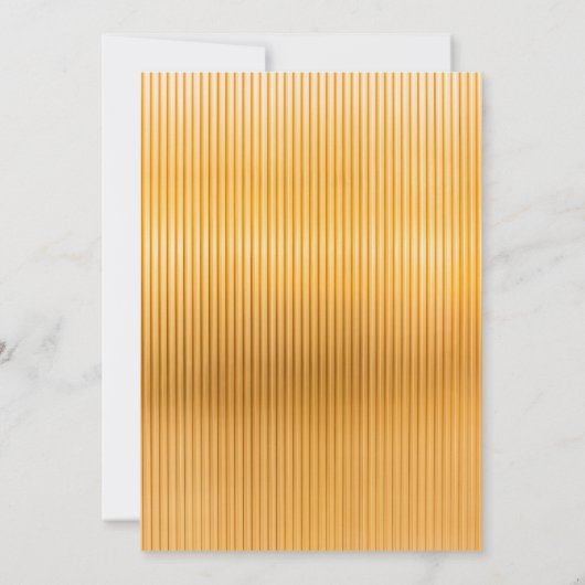 Elegant chic black gold fancy Weddenschap Kaart (Achterkant)